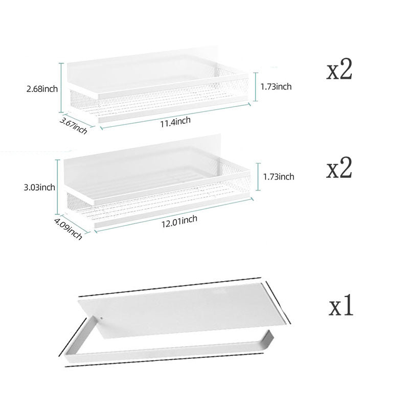 Grid Storage Rack with Hooks