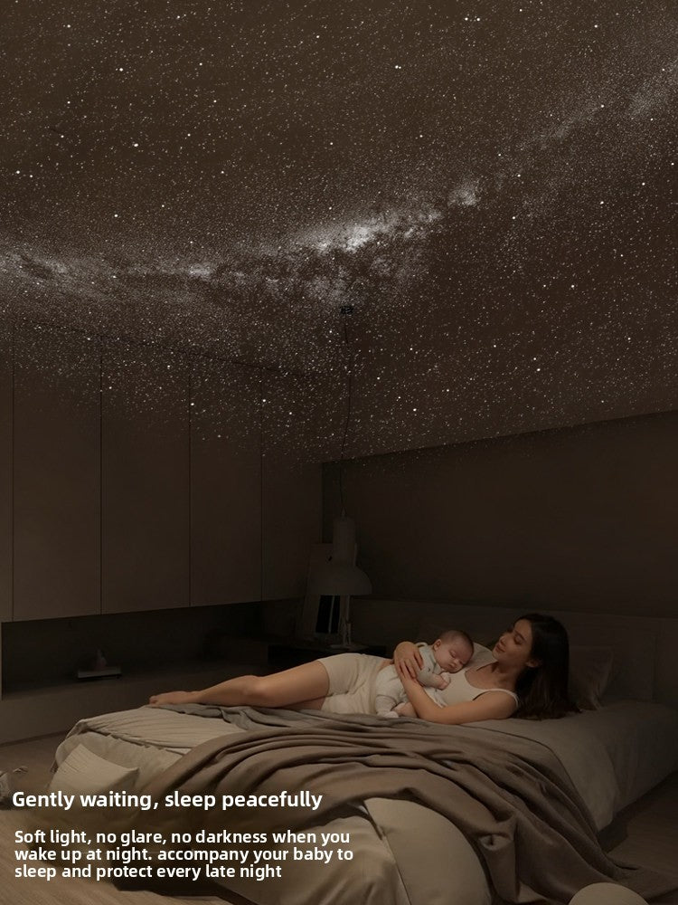 Dual Mode Star Projection Night Light with Voice Control