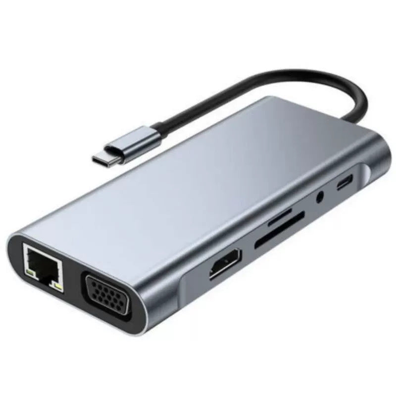 Aero Hub Pro Aluminum USB-C Docking Station | Multi-Port Laptop Expansion Hub