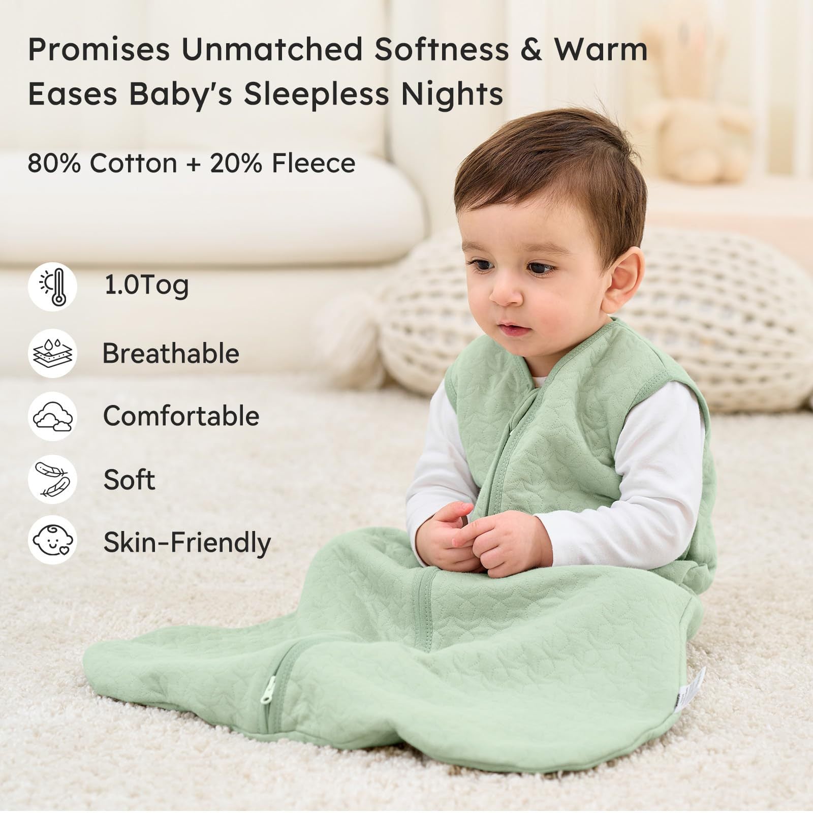 Baby Quilted Vest Sleeping Bag