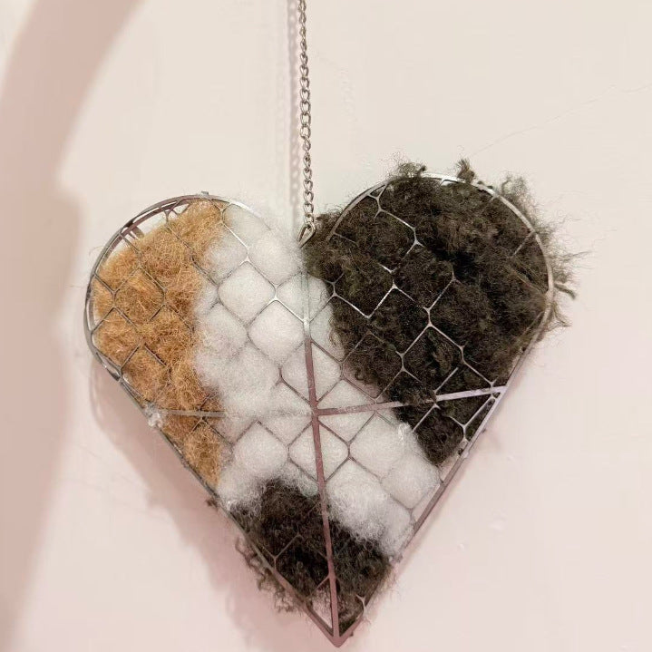 Bird Nesting Heart Outdoor Yard Art