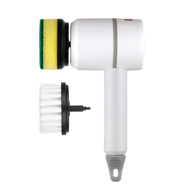 Electric Household Cleaning Brush with Replaceable Heads