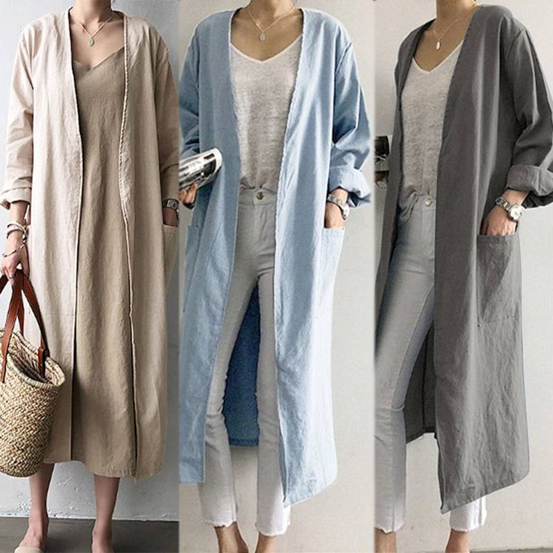 Women's V-Neck Trench Coat