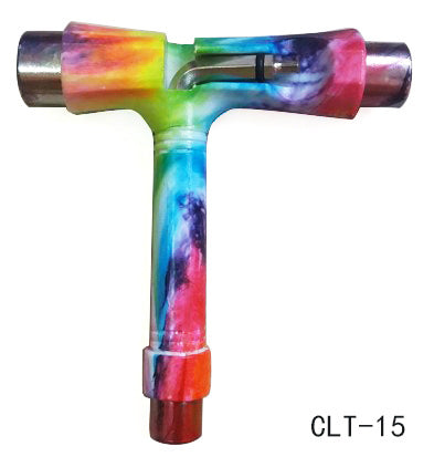 Multi-functional skateboard T-shaped tool