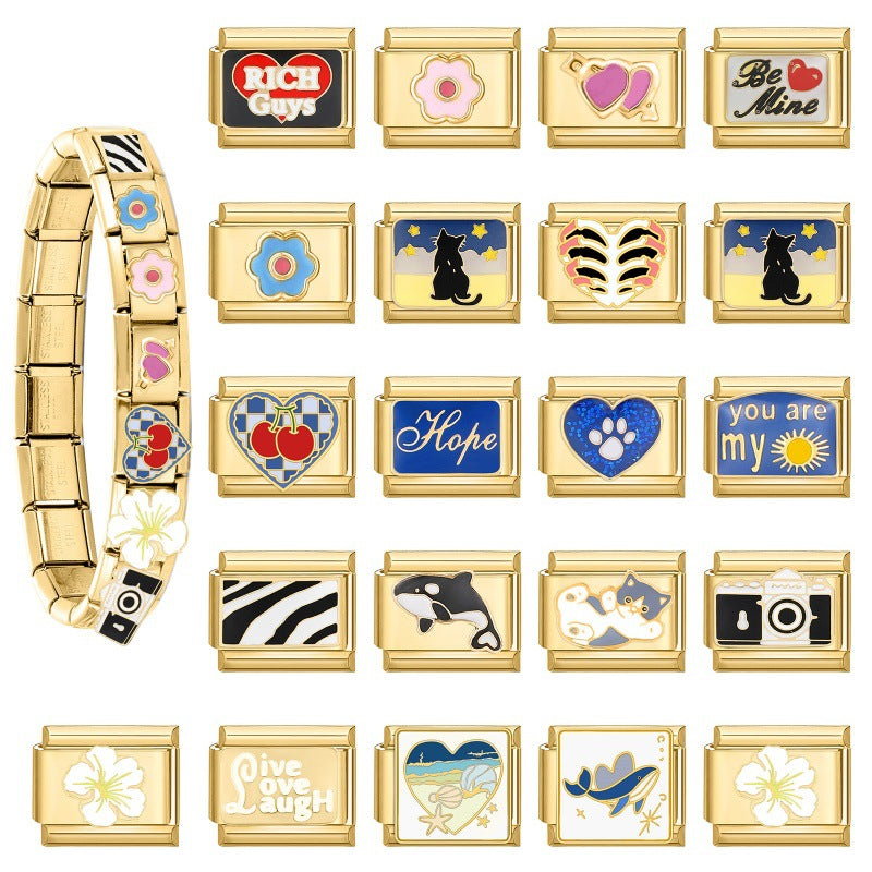 Gold-based bracelets, necklaces, jewelry accessories