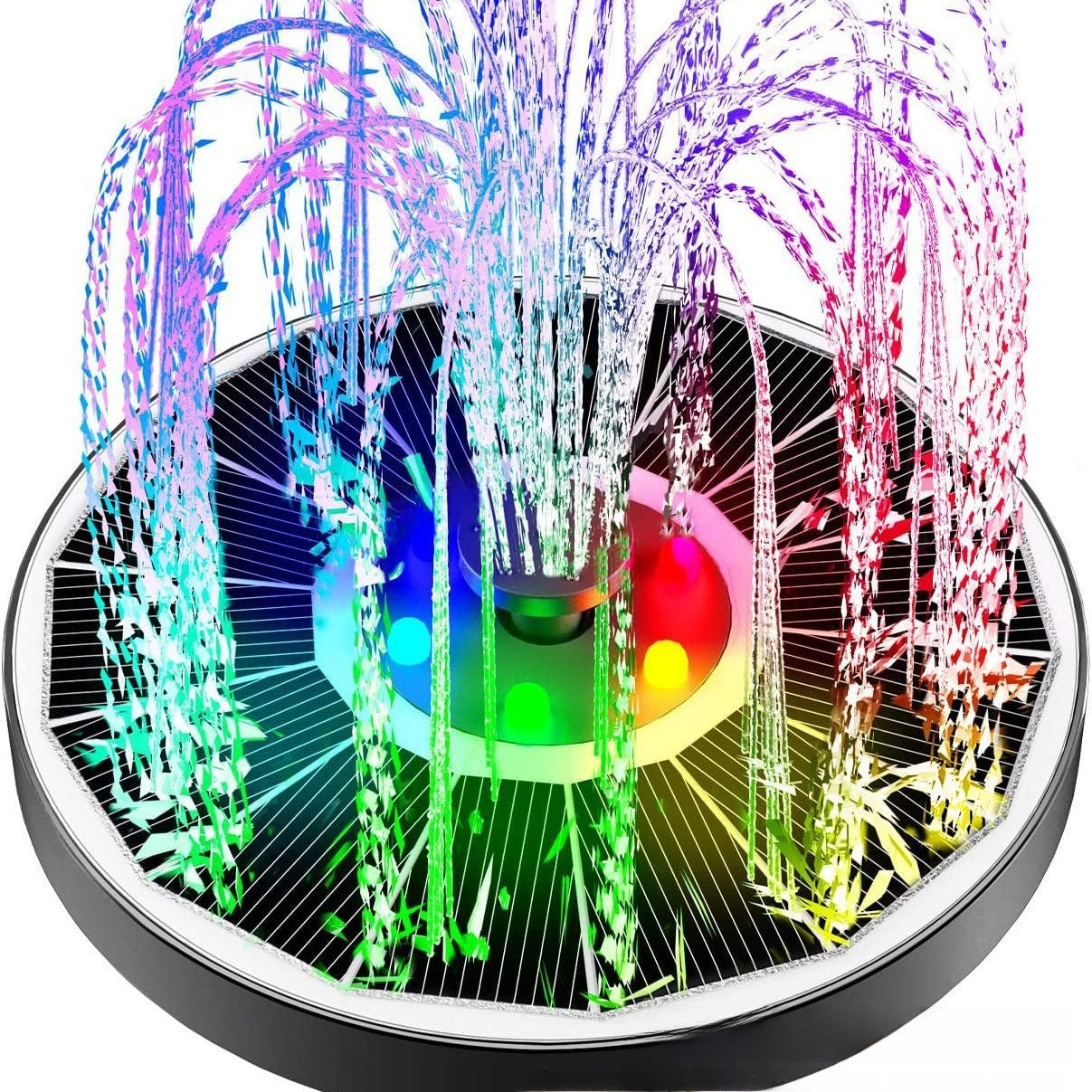 Solar Powered Color Changing Fountain Light with LED