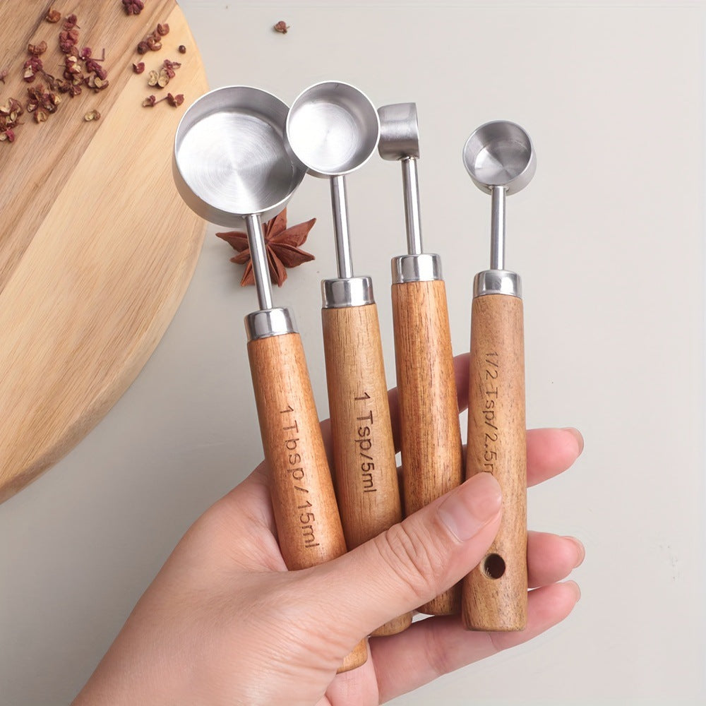 Stainless Steel Measuring Cup and Spoon Set