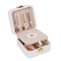 Portable Leather Jewelry Storage Box