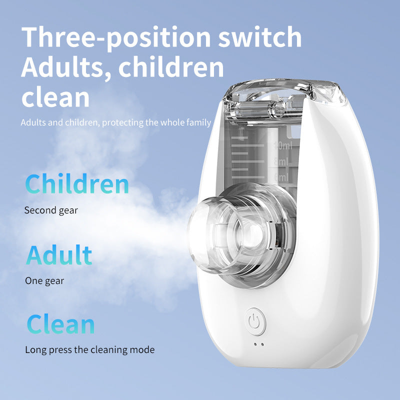 Factory Portable W301 Electronic Atomizer for Children and Adults, Micro-Mesh Foreign Trade English Package Handheld Atomizer
