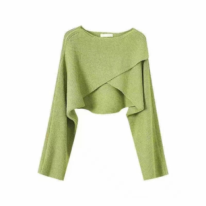 Womens Irregular Knit Sweater