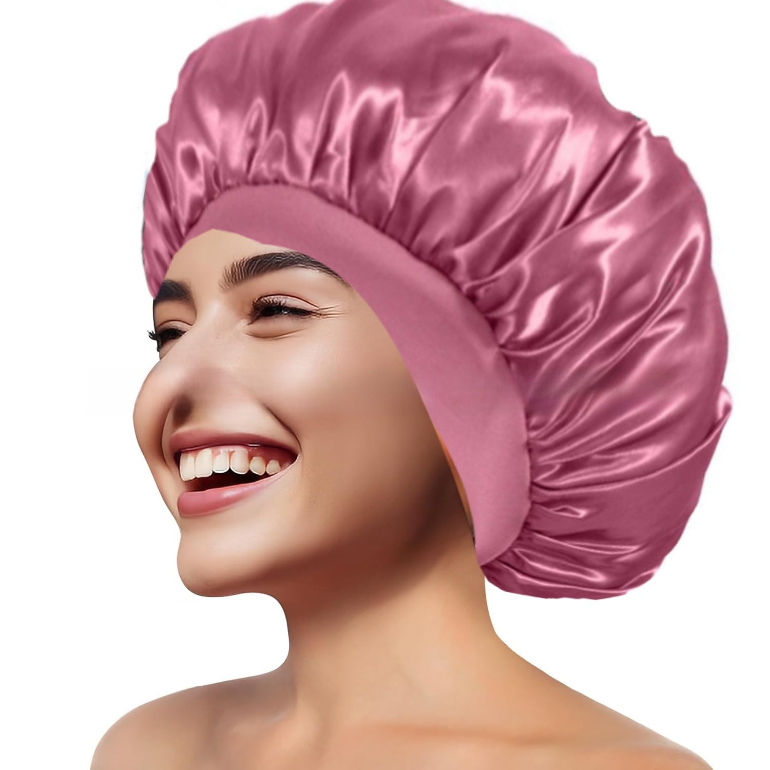 Wide Brim Stretchy Hair Care Cap