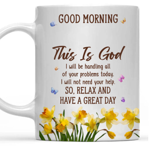 Floral Good Morning Ceramic Mug