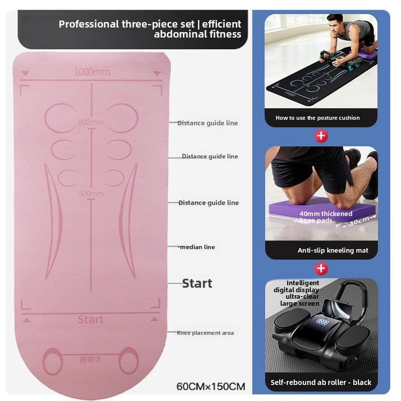 Abdominal Wheel Exercise Mat with Knee Pad