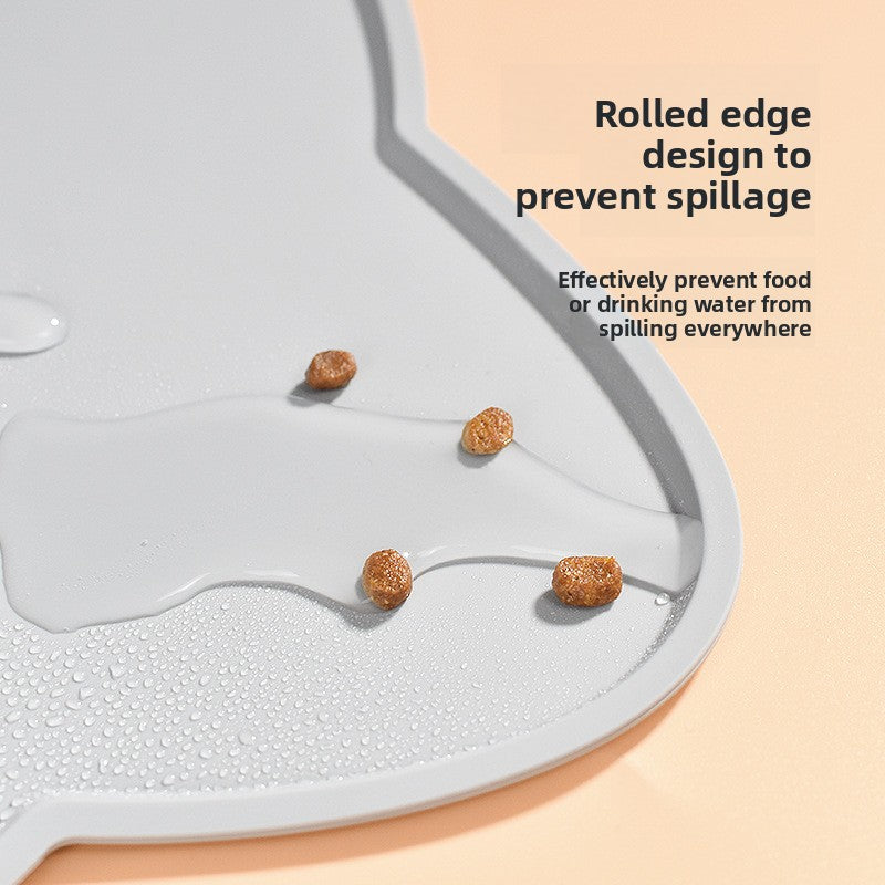 Silicone pet feeding mat