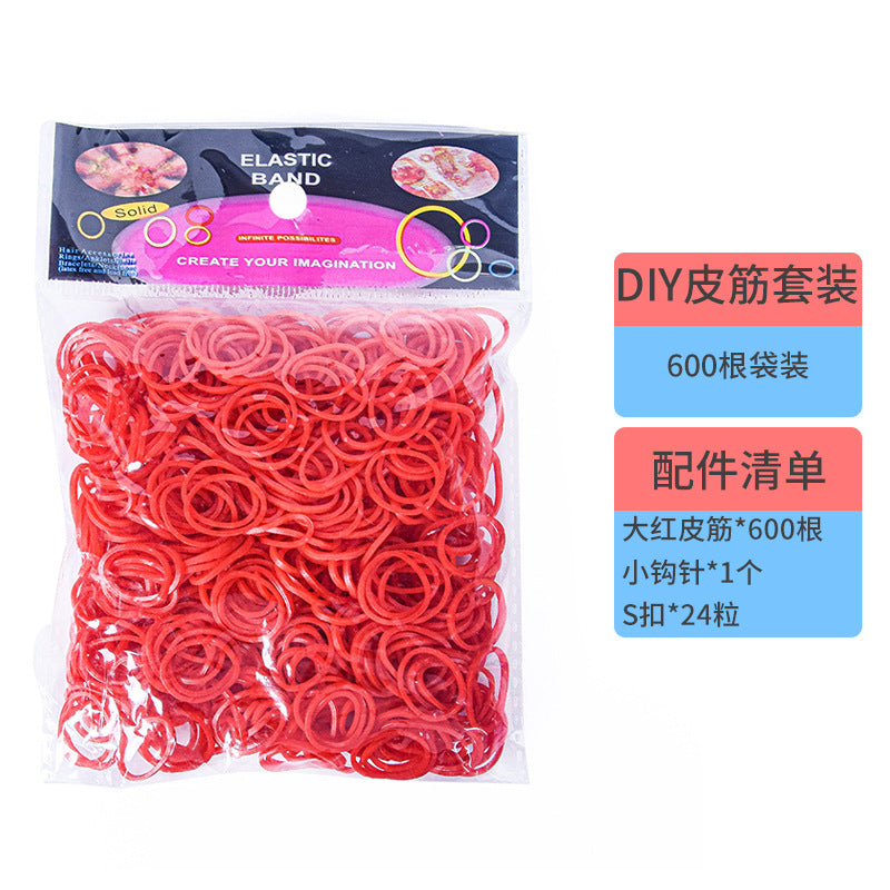 600 Rubber Band Bag Supplementary Pack Children's diy Bracelet Set Educational Toys Hand-woven Small Rubber Band