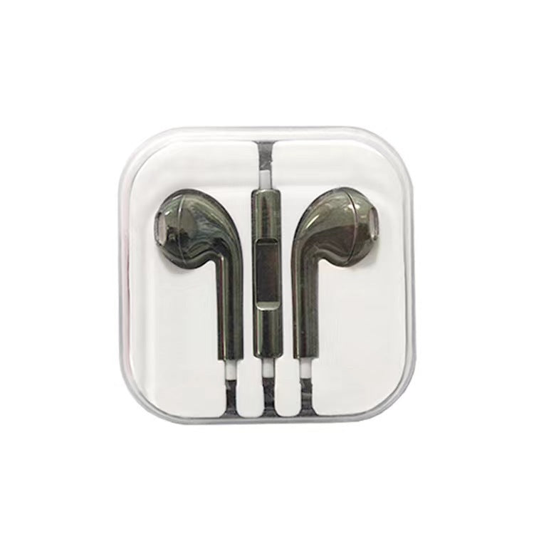 Metallic Electroplated Wired Earphones-3.5mm In-Ear Headphones with Microphone