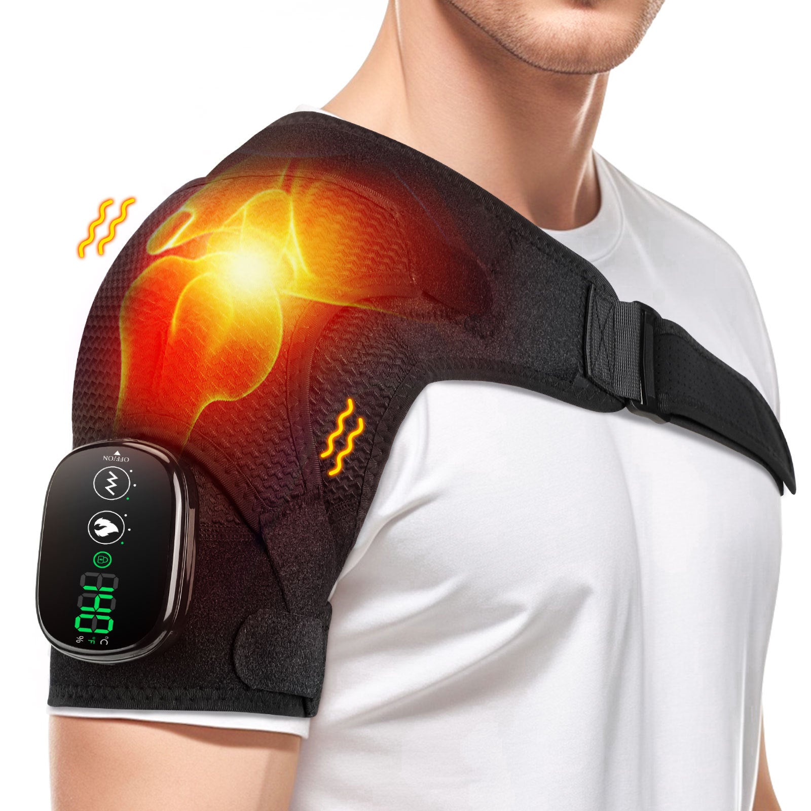USB Heating Massage Shoulder Pad