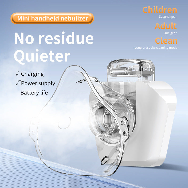 Factory Portable W301 Electronic Atomizer for Children and Adults, Micro-Mesh Foreign Trade English Package Handheld Atomizer