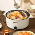 Multifunctional Electric Hot Pot with Steamer Basket | 2.5L-6.5L Dual Knob & Button Control Multi-Cooker | Non-Stick Countertop Cooker