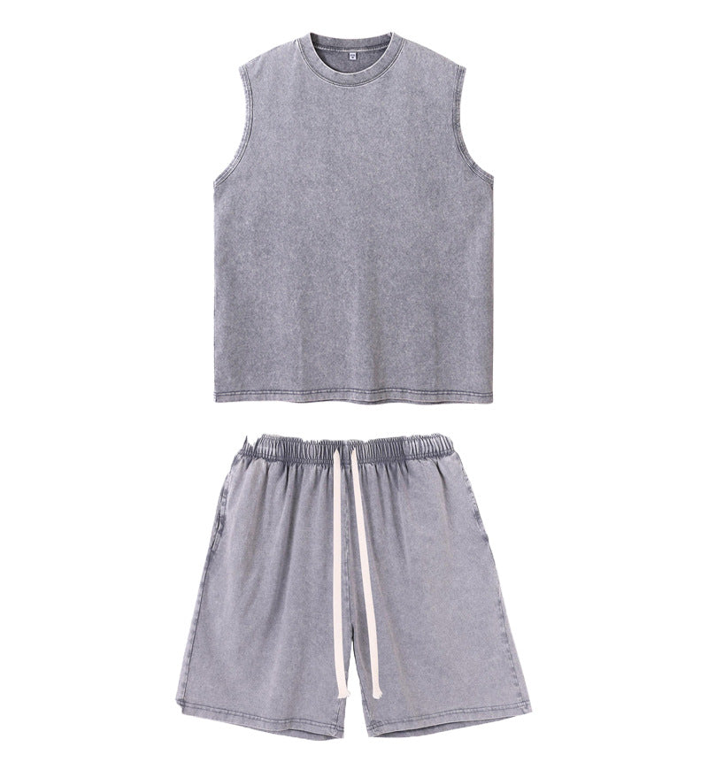 Mens Cotton Vintage Vest Loose Fit
