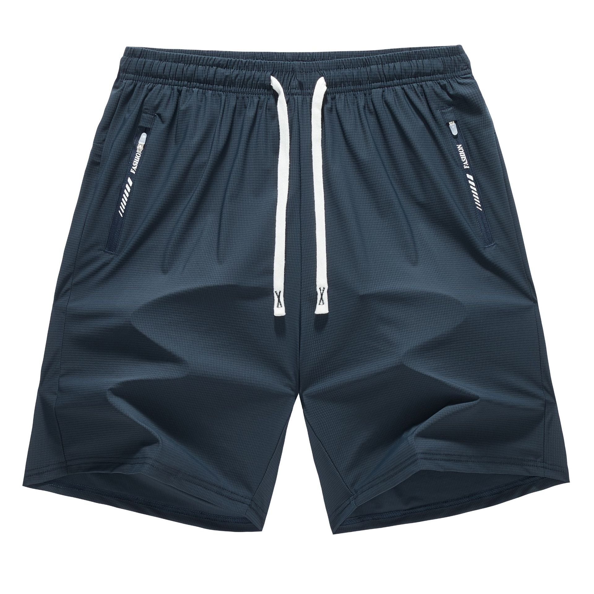 Mens Quick Dry Elastic Waist Sport Shorts