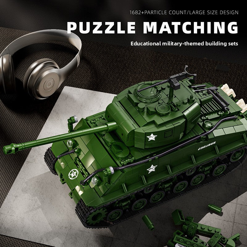 M4 Tank Military Assembly Building Block Toy