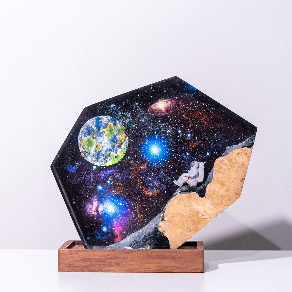 Epoxy Resin Wood Night Lamp