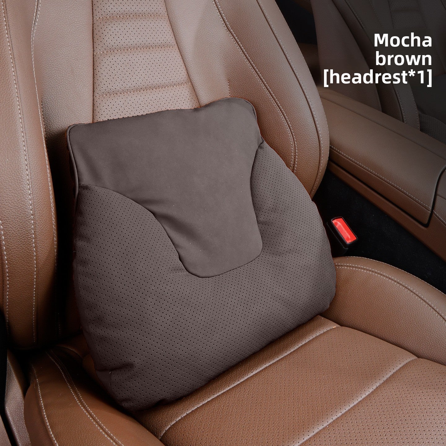 Car Headrest Neck Pillow and Lumbar Support Set