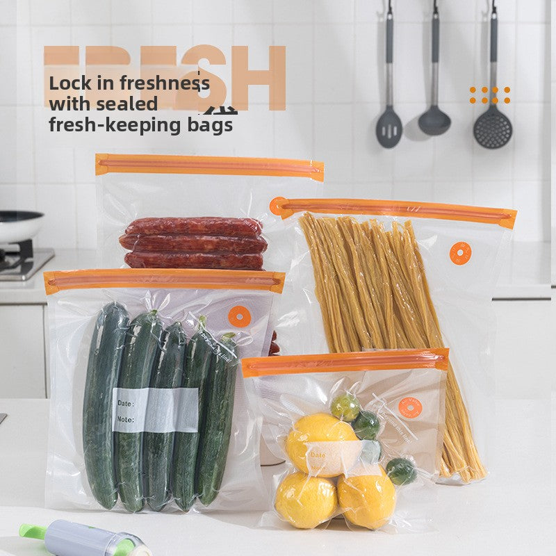Thickened Vacuum Sealed Food Storage Bags with Pump