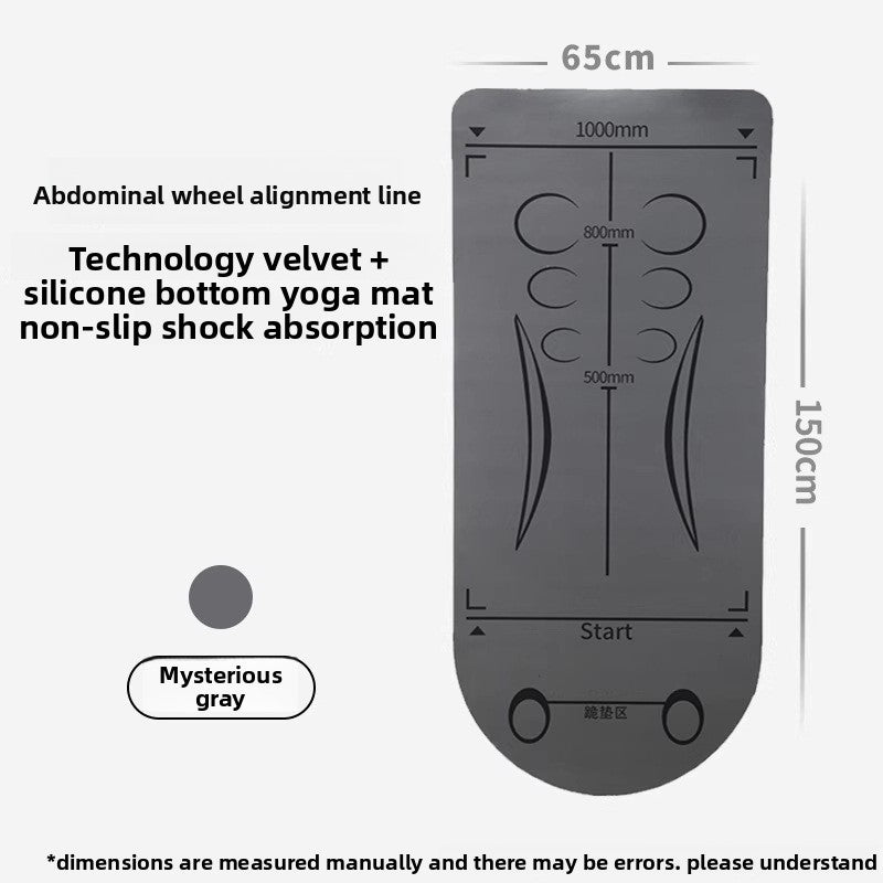 Abdominal Wheel Exercise Mat with Knee Pad