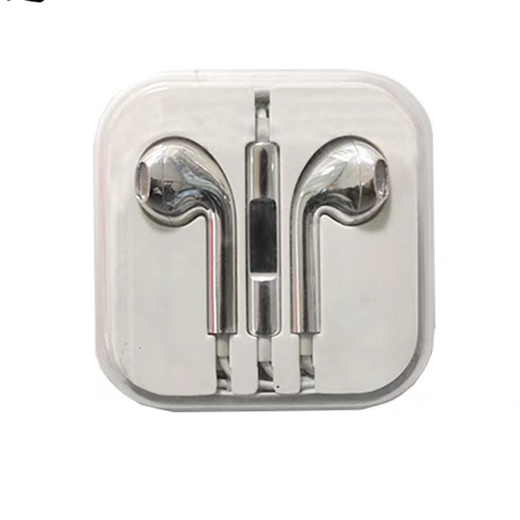 Metallic Electroplated Wired Earphones-3.5mm In-Ear Headphones with Microphone