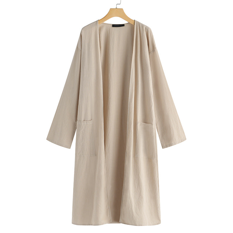 Women's V-Neck Trench Coat