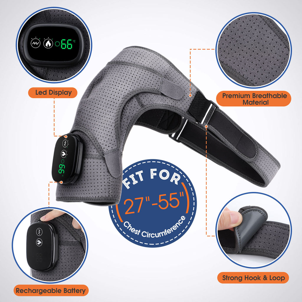 USB Heating Massage Shoulder Pad