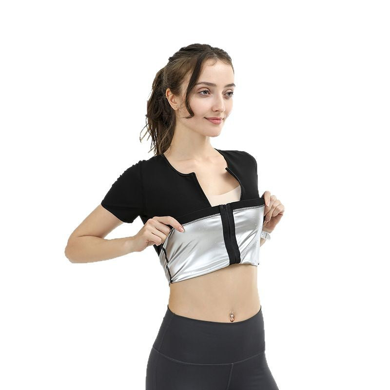 Plus Size Fitness Yoga Bodysuit with Abdominal Support