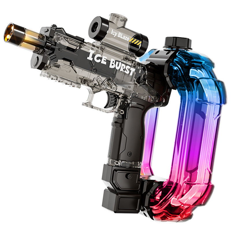 Professional-Grade Aurora Electric Pulse Water Blaster – Motorized High-Capacity Water Gun with LED Lighting, Sound Effects & Certified Safety ABS Build