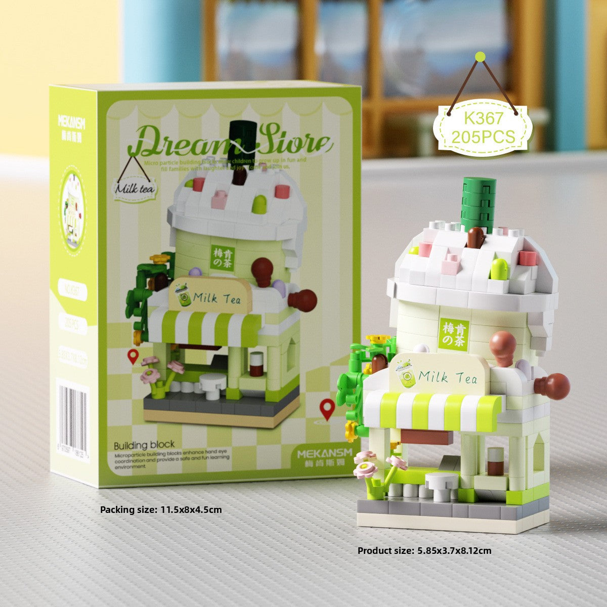 Mini Street View Building Blocks Set-Micro Architecture City Creator Bricks Toy, DIY Educational Village Model Kits for Kinds & Adults (Cafes, Shops & Castles)