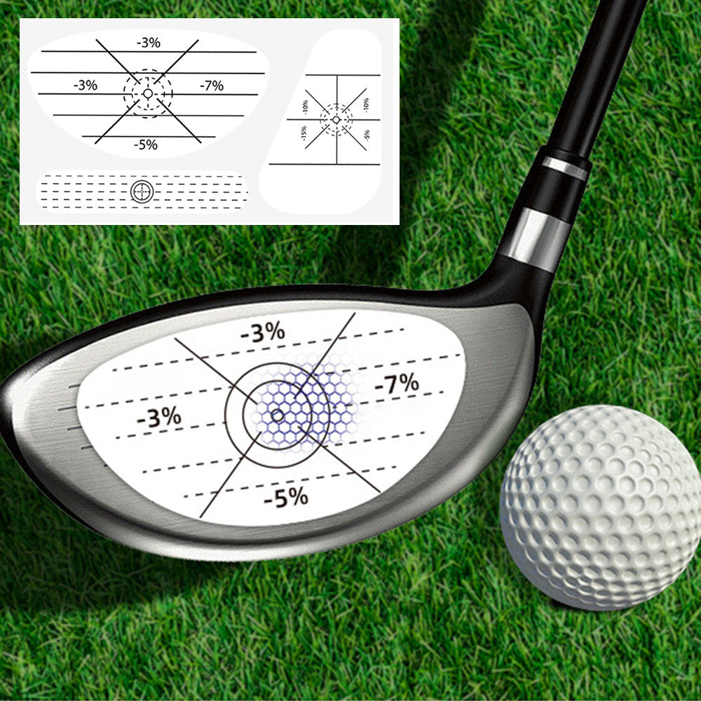 50 Golf Club Impact Label Stickers for Recording Wood Clubs