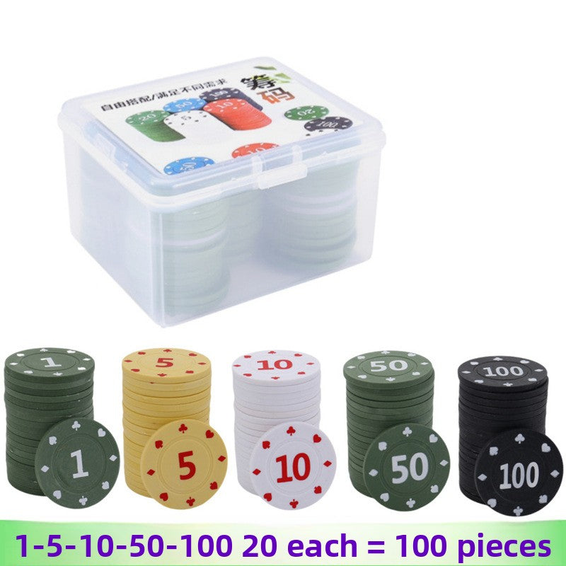 Plastic Poker Chips for Card Games