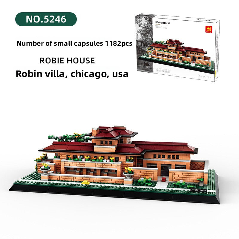 Building Model of a Block House Villa