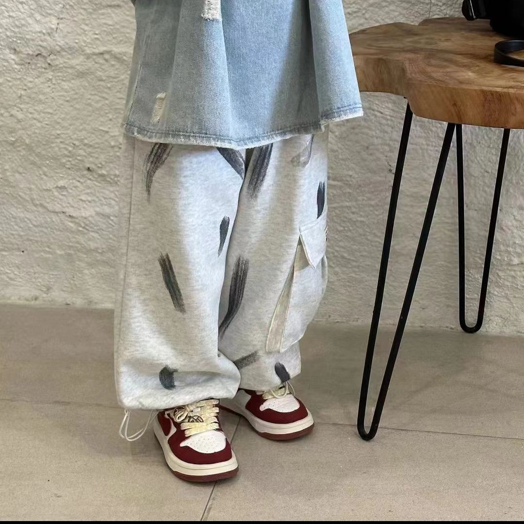 Kids Distressed Denim 2-Piece Summer Outfit Set - Soft Enzyme-Washed Short Sleeve Top & Shorts Matching Streetwear Set