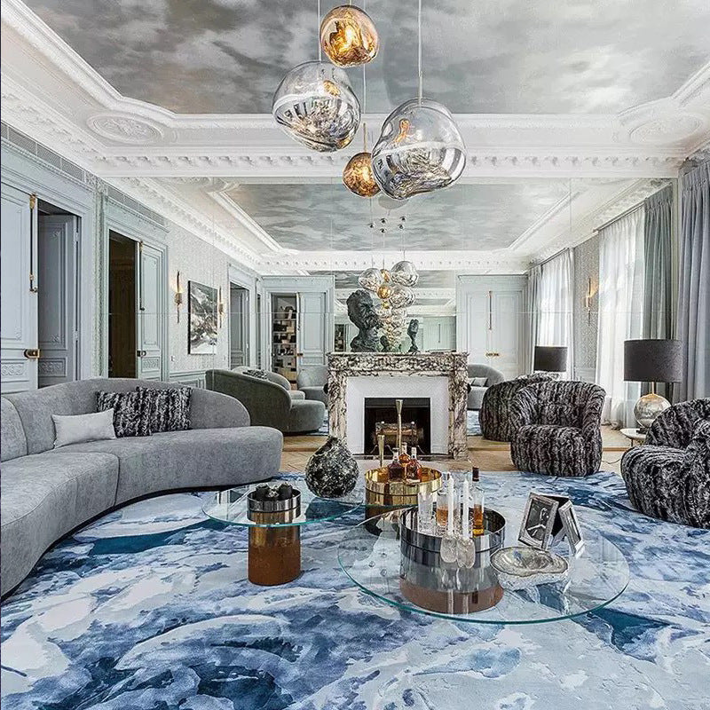 Glass chandelier
