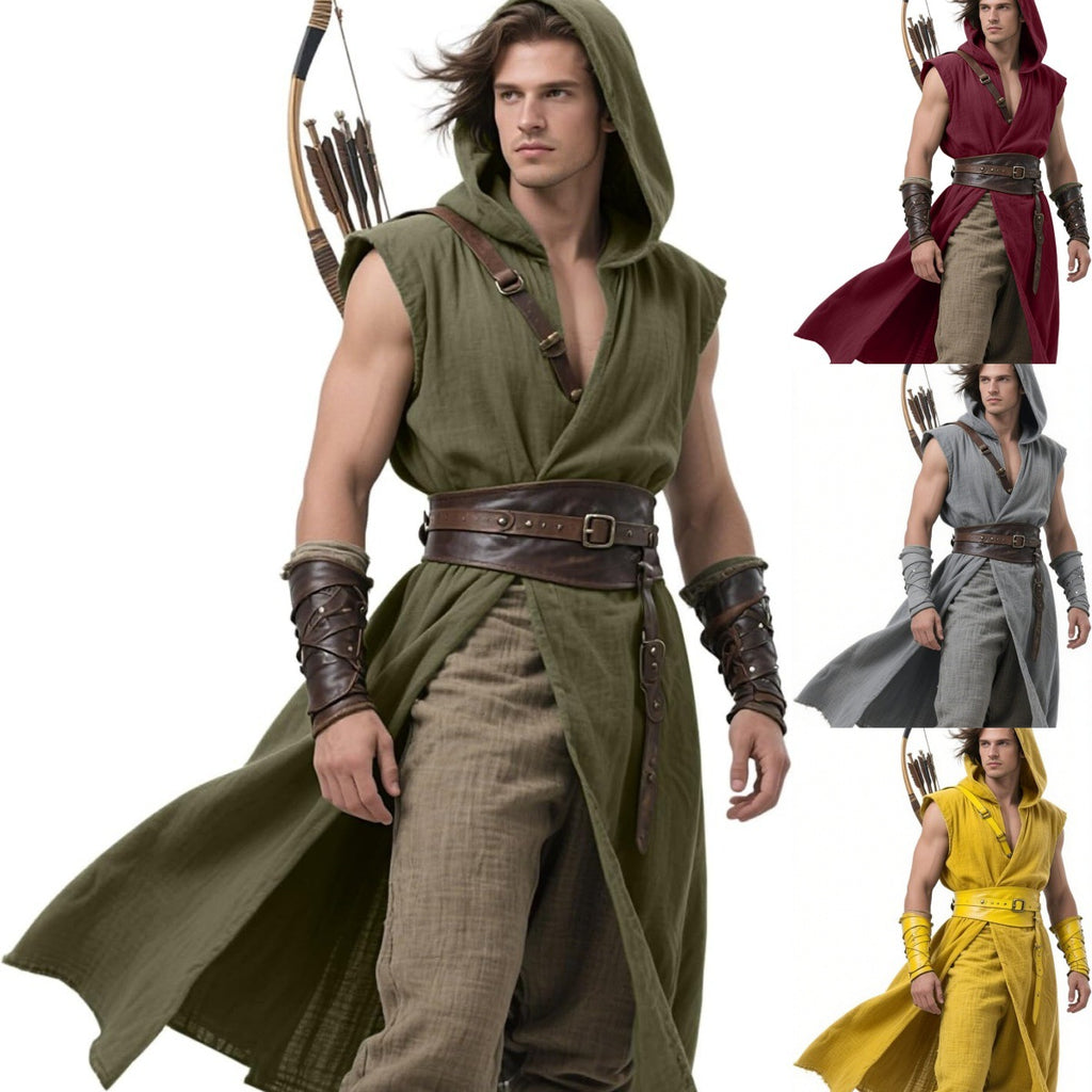 Medieval Sleeveless Tunic Renaissance Cape