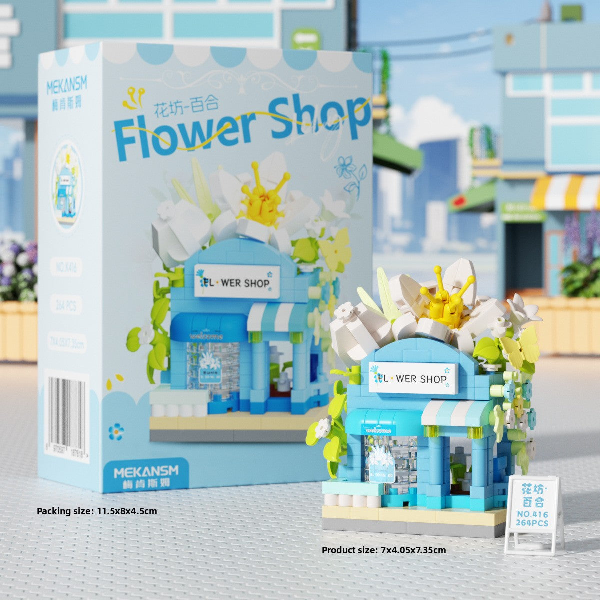 Mini Street View Building Blocks Set-Micro Architecture City Creator Bricks Toy, DIY Educational Village Model Kits for Kinds & Adults (Cafes, Shops & Castles)
