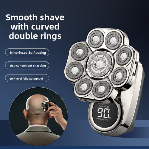 7-in-1 Blad Head Shaver & Groom Kit | Smart Electric Rotary Razor