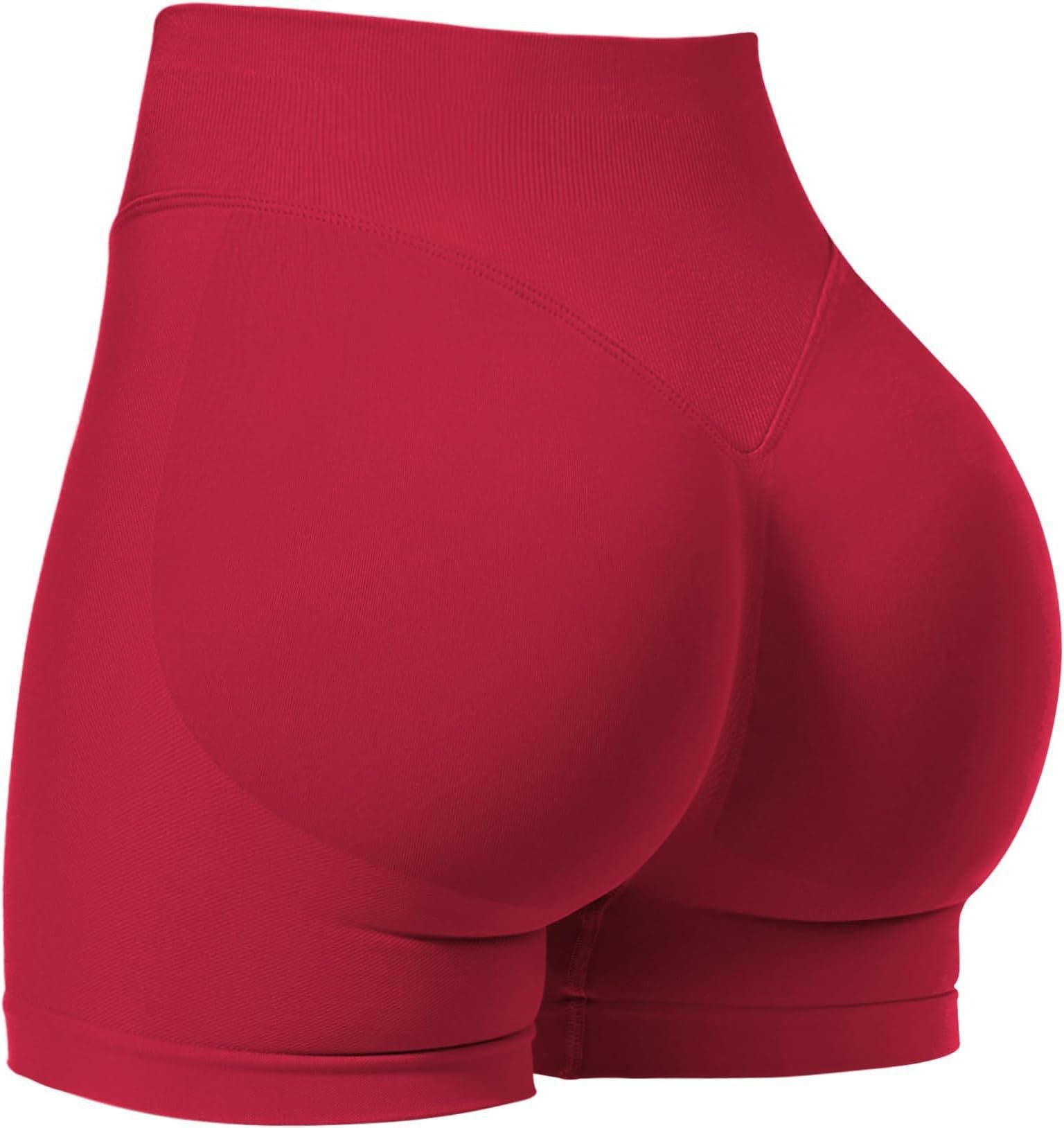 Womens High-Waisted Seamless Yoga Shorts