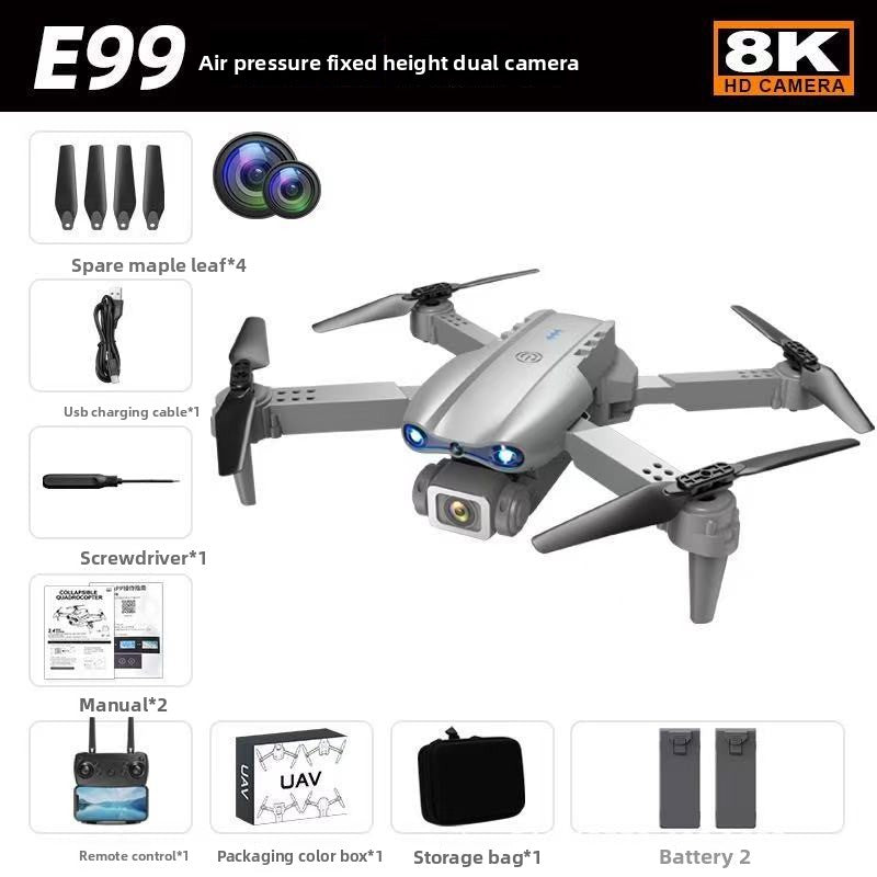 Drone with Dual Camera 4K HD Foldable RC Aircraft