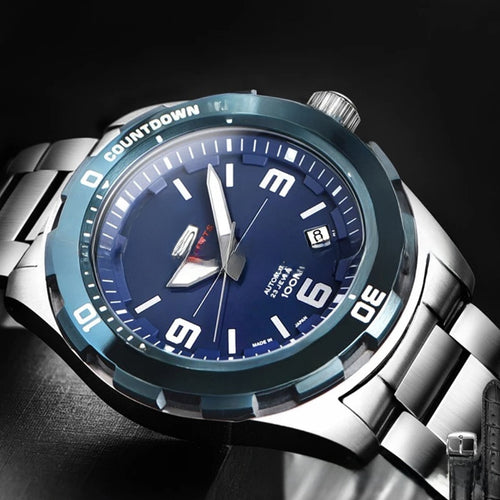 "Bold 45mm Sport Watch – High-Visibility Luminous Dial & Integrated Date Calendar"