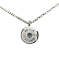 Geometric Barbell Plate Stainless Steel Necklace