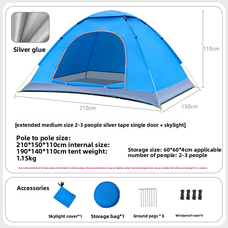 Automatic Quick Open Lightweight Camping Tent