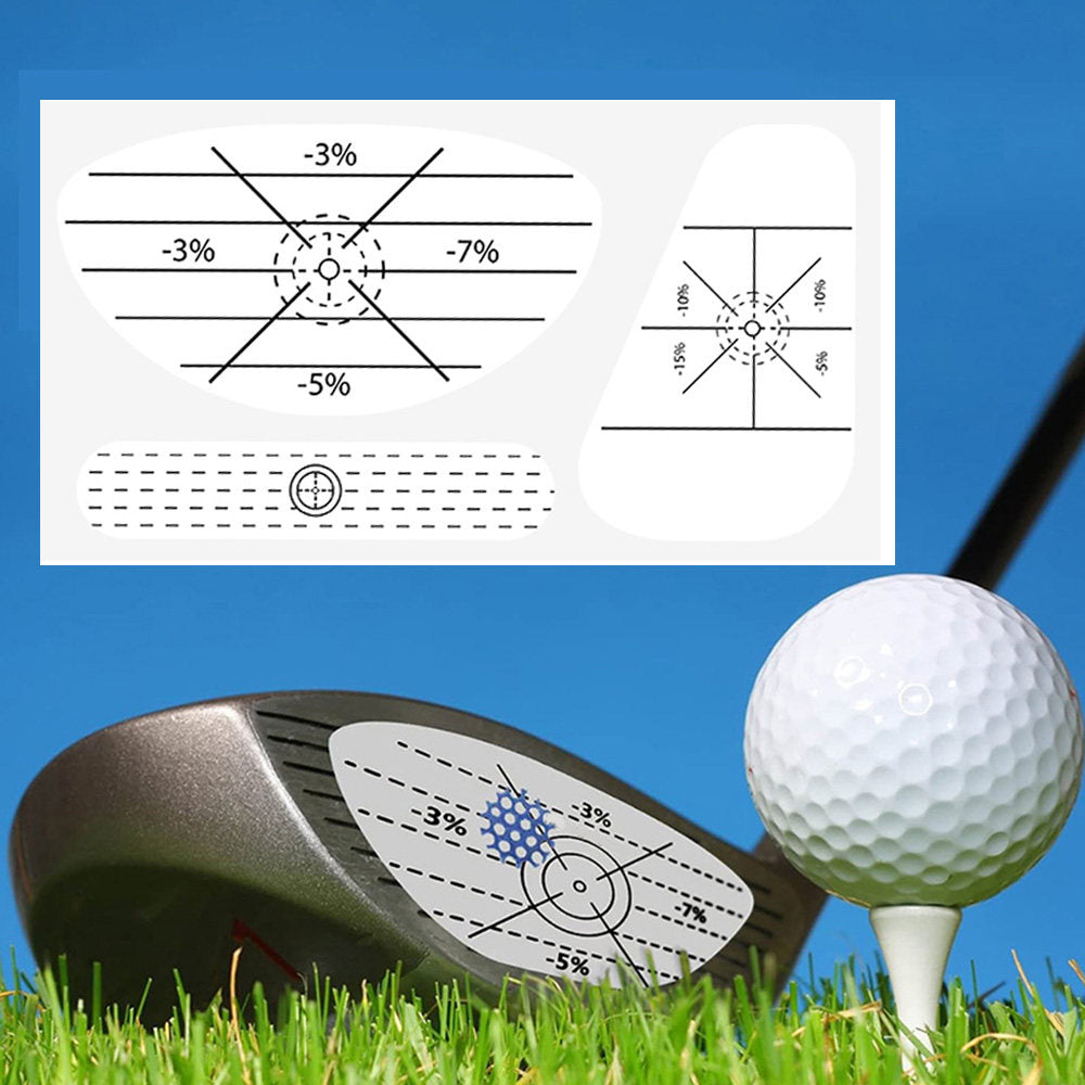 50 Golf Club Impact Label Stickers for Recording Wood Clubs